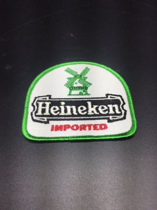 Vintage Heineken Imported Beer Patch - White,  Green,  Red & Black Color