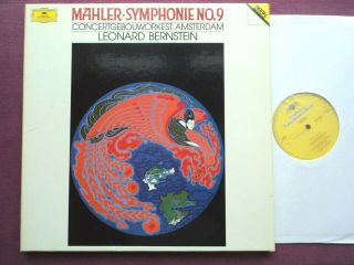 Dgg,  Digital,  2 Lp Box,  Germ.  Mahler: Symphny No.  9,  Bernstein,  Concertgebouw.  Nm