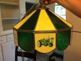 John Deere Tiffany Style Hanging Lamp 3