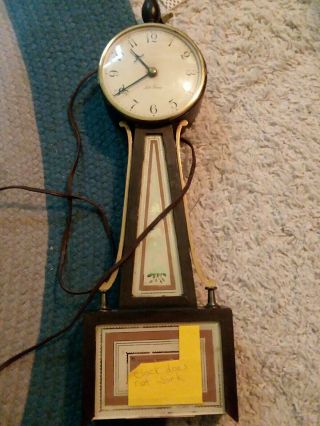 Vintage Seth Thomas Banjo Clock Homestead.  Model No.  E020 - 000