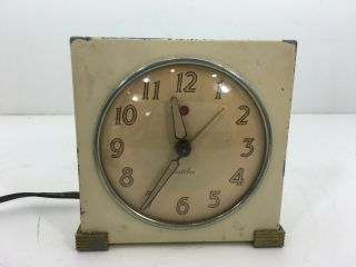 Vintage Westclox Retro Art Deco Electric Alarm Clock