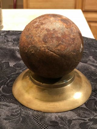 Civil War Cannon Ball Authentic Relic Army Maybe Revolutionary Stony Point Ny