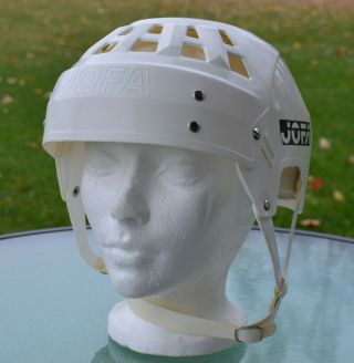 Vintage Jofa Vm Mod 235 51 Wayne Gretzky Style Adult White Hockey Helmet