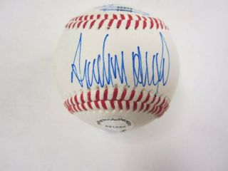Donald Trump Hand Signed Autographed Baseball With Inscription Certified
