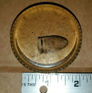 Civil War Confederate Bullet In Lucite