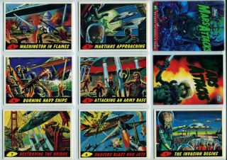 Topps Mars Attacks Archives 1994 Complete 100 Card Set,  2 Different Wrappers