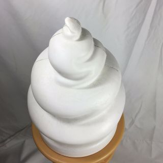 BIG Safe - T Ice Cream Cone Vintage Huge White Light Up Soft Serve HUGE 26 inches 2