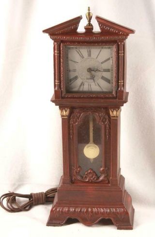 The Chippendale Grandfather Shelf Or Mantle Clock Model 10 Hanson Synchron Usa