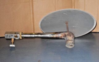 Vtg Midstate Lamp Model 1800 Gas Light Non - Electric Lamp With Heat Shield