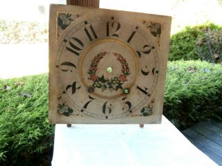 Antique Wooden Painted Clock Face - Eli Terry,  Others