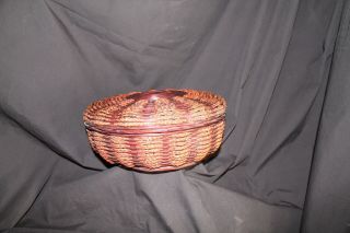 Vintage Antique Chinese Sewing Basket
