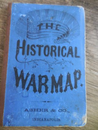 Rare & Historical War Map Civil War Asher & Co 1860 4 Map Pictures Inside