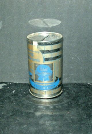 Vintage Pabst Blue Ribbon Can Bank 100 Million Barrels 3.  5 " Tall Shape