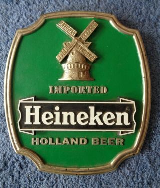 Heineken Imported Holland Beer Sign.