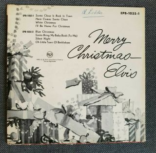Elvis ' Christmas Album,  EP,  vinyl,  VERY RARE,  Presley,  RCA Victor EPB - 1035 - 1 2