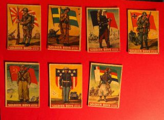 Soldier Boys Chewing Gum Cards