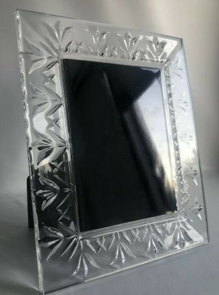 Vintage Waterford Crystal Picture Frame 8 " X 10 " Holds 5 X 7 Photo $214