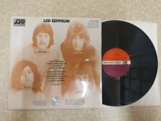 LED ZEPPELIN 1st LP 1969 ATLANTIC 588171,  A//1 B//1,  ORANGE LETTERED COVER 2