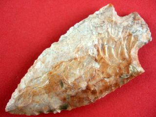 Fine Authentic 3 1/4 Inch Tennessee Ledbetter Point Indian Arrowheads