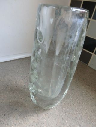 Vintage Retro Clear Art Glass Vase by Orrefors Sweden 2.  5KG 3