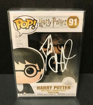 Harry Potter Funko Pop Signed By Daniel Radcliffe - Wizarding World Variant