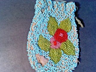 Antique Native American,  Medicine Pouch,  Beaded Pouch,  Unique,  Very Old,  Native 2