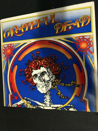Grateful Dead " Skull And Roses " Live Orig Vintage 1971 Wbros Label Vg /