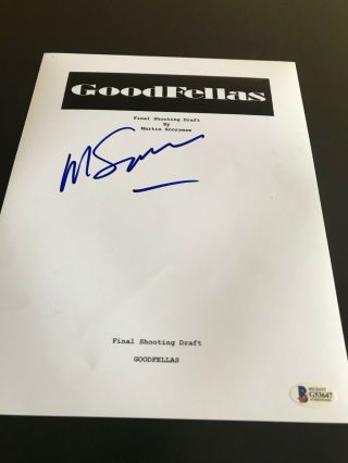Martin Scorsese Signed Autograph Goodfellas Movie Script Full Script Auto D
