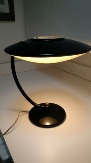Vintage Mid Century Dazor Atomic Flying Saucer Table Desk Lamp - Model 2006