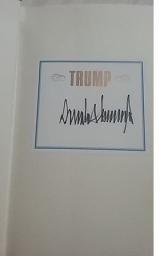 Rare,  Authentic Signed Autographed President Donald Trump Think Like Billionaire