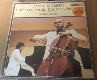 Janos Starker / Sigeo Neriki Plays Virtuoso Music For Cello Japan Lp