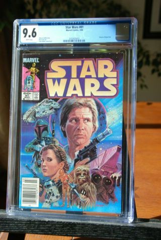 Star Wars (1977) 81 Cgc 9.  6 Nm,  White Pages Featuring The Return Of Boba Fett