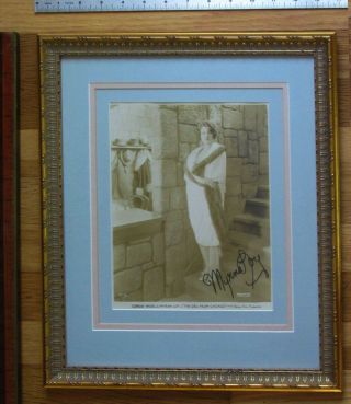 Myrna Loy Signed & Framed Photo,  Stunning Portrait Of This Great Star