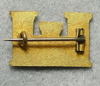 Civil War Relic Union Engineer’s Castle Insignia With T - Bar Connector