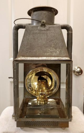 Antique Kerosene Tubular No 2 Square Sg&l Railroad Lantern Not Dietz C T Ham