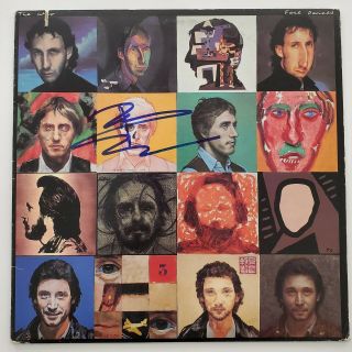 Pete Townshend Signed The Who Face Dances Vinyl Record Album Lp Legend Rad