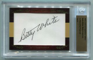 2011 Leaf Cut Signature Edition Betty White Malin Ackerman Dual Auto 2/2 Bgs