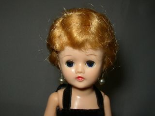 Vintage 1958 Blonde Ponytail Vogue Jill Doll In Tagged Dress