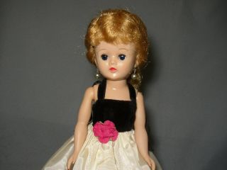 Vintage 1958 BLONDE PONYTAIL VOGUE JILL DOLL in Tagged Dress 3