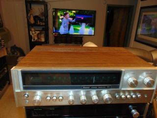 Vintage Silver,  Brown Sleeve Sansui 771 Am - Fm Stereo Receiver Grea Needs.