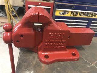 Vintage Reed Mfg Co 103 R Fixed Base Bench Vise 3” Jaws