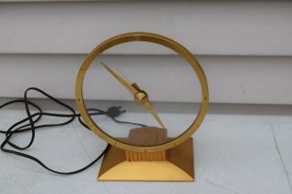 Stunning Vintage Art Deco Jefferson Golden Hour Mystery Electric Clock