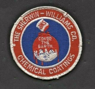 Vintage Sherwin Williams Paints Chemical Coatings Patch 4 Inches Across
