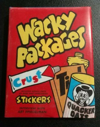 Topps Wacky Packages 2008 Book With Pack Of Unreleased Stickers Spiegelman Auto