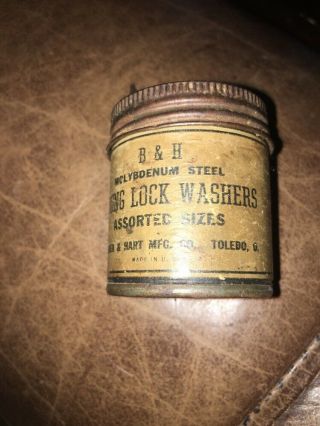 Vintage - Orginal Butcher And Hart Mfg.  Can - Lock Washers,  Molybdenum Steel C