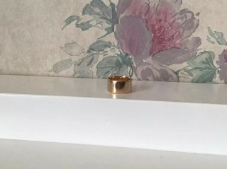 Antique Victorian Art Deco Solid Gold Cigar Wedding Band Ring - 5.  5 Grams