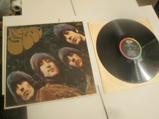 The Beatles Rubber Soul 1965 Capitol Mono Lp T - 2442 Riaa 4 Vg,