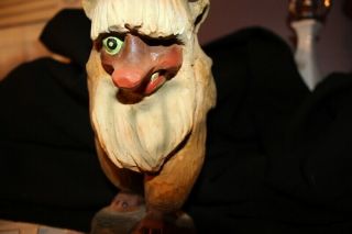 Vintage Henning Wood Troll 7 1/2 Inches Carved By Hand In Norway