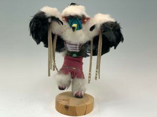 12 " Native American Eagle Kachina Doll Signed N.  Yazzie