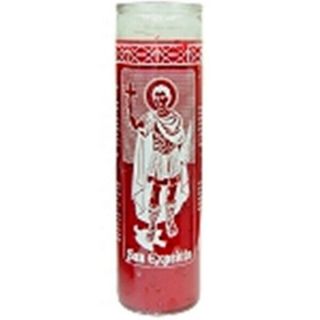 St.  Expedito 7 Day Candle,  Red